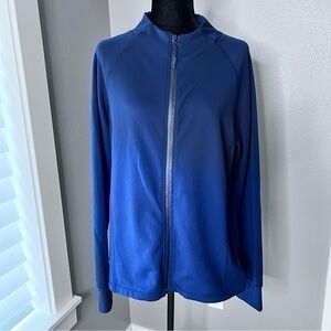 Traj3ctory women’s navy blue full zip jacket size XL